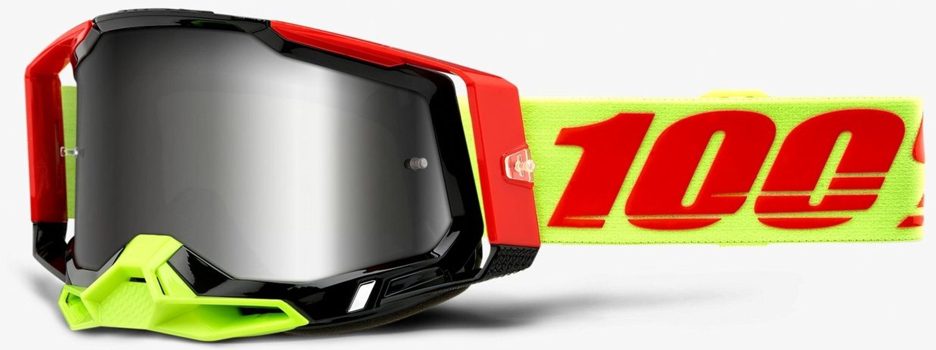 100- Racefraft 2 Extra Wiz Motocross Brille- schwarz-rot- schwarz-rot Motorrad