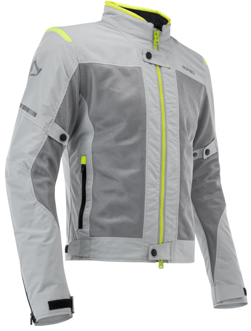 Acerbis Ramsey Vented Motorrad Textiljacke- grau-gelb- Grsse L- grau-gelb- Grsse L Motorrad