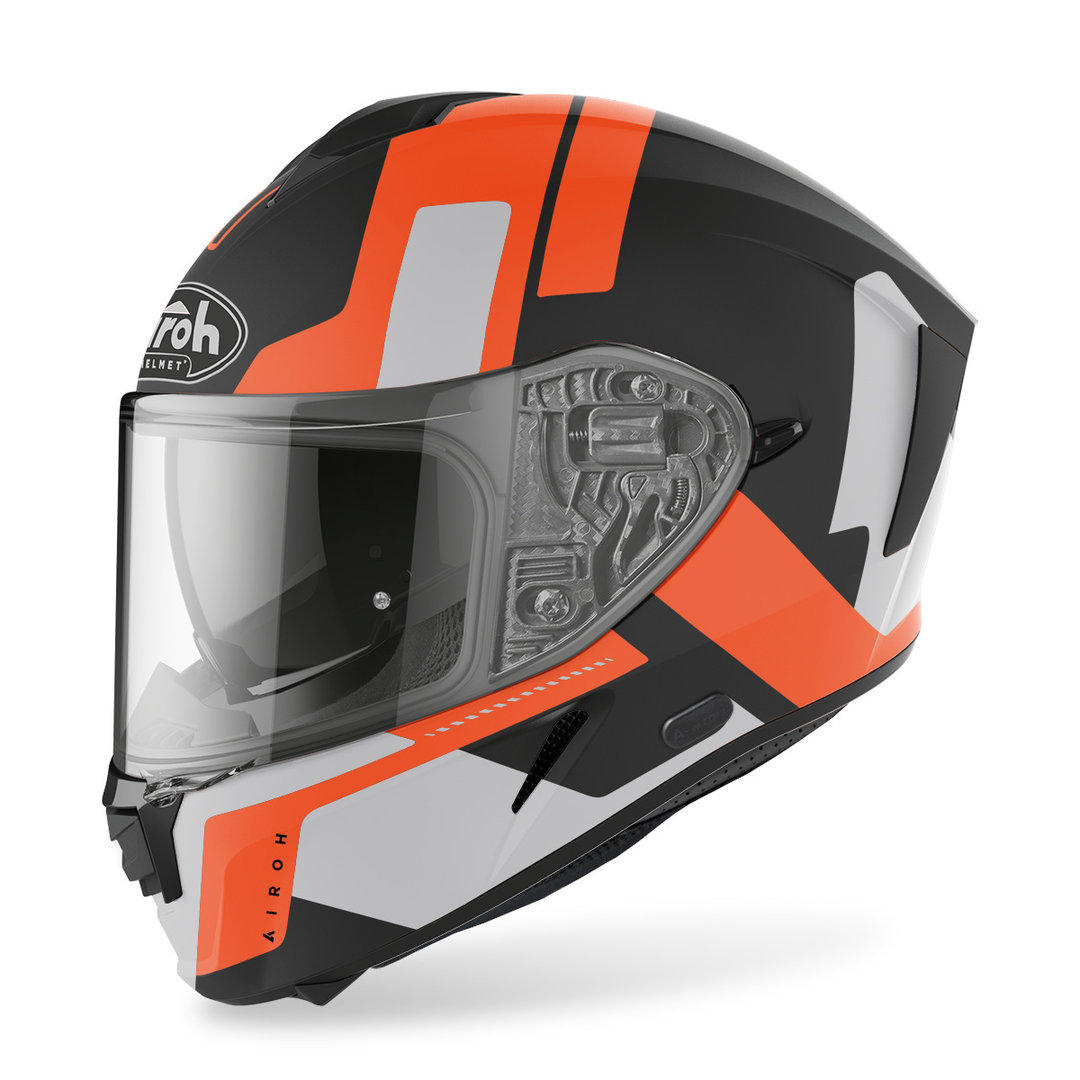 Airoh Spark Shogun Helm- schwarz-orange- Grsse XS- schwarz-orange- Grsse XS Motorrad