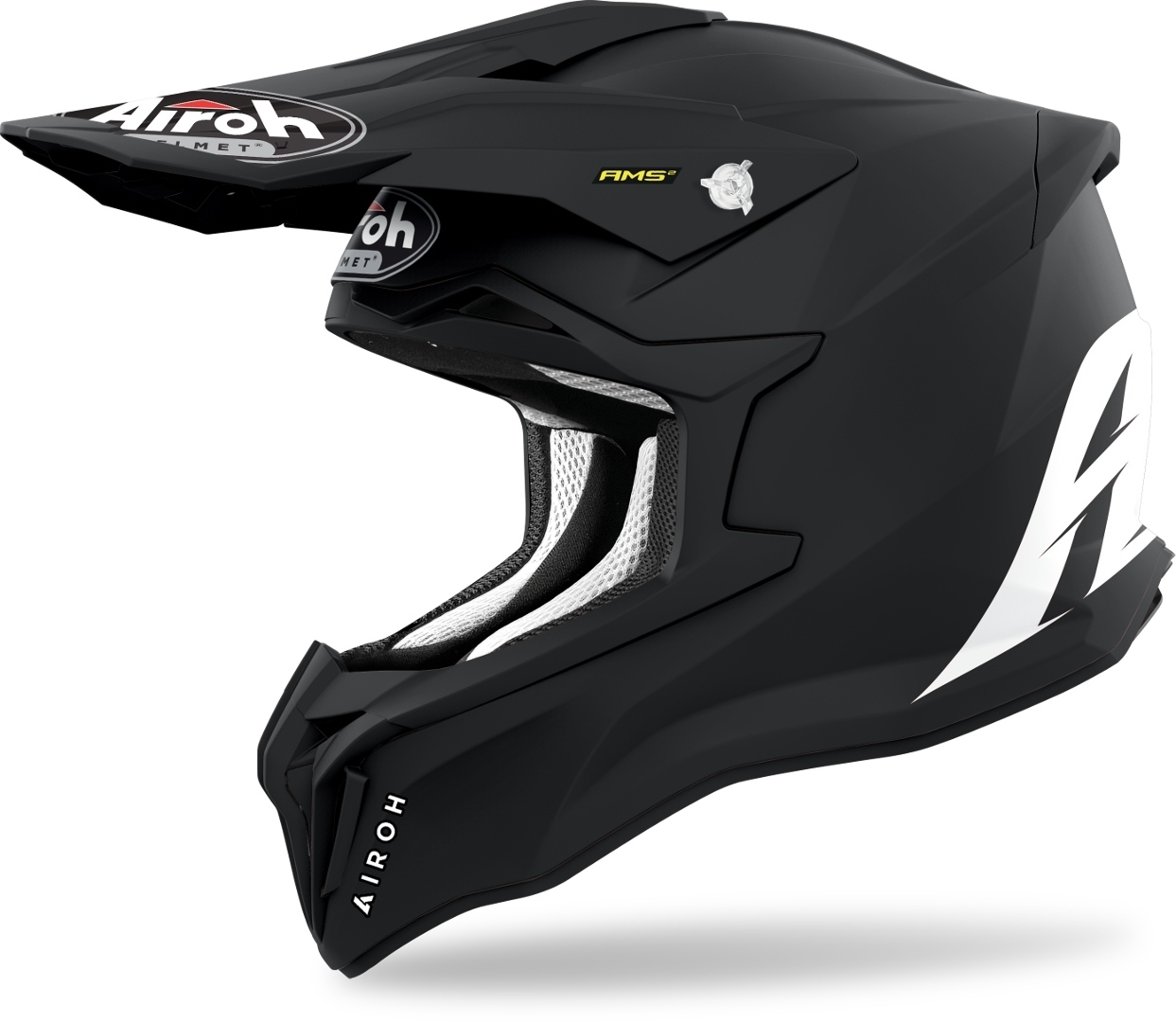 Airoh Strycker Color Carbon Motocross Helm- schwarz- Grösse S- schwarz- Grösse S Motorrad