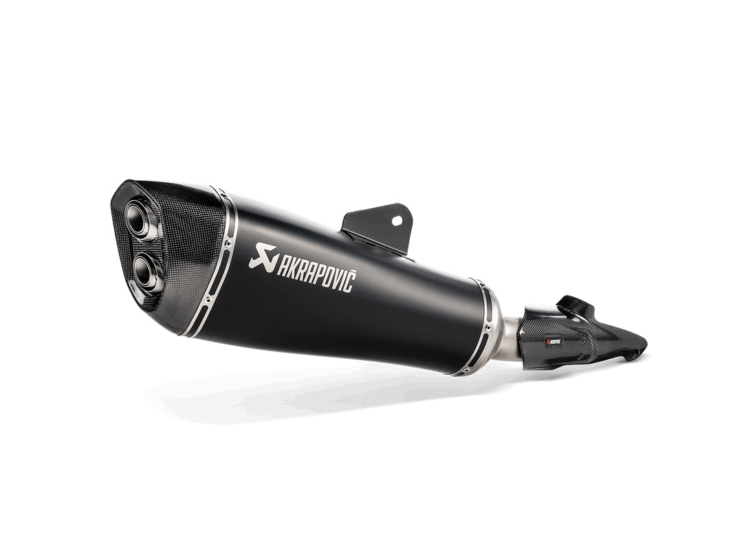 Akrapovic Slip-On Line Endschalldmpfer- schwarz-grau- schwarz-grau Motorrad