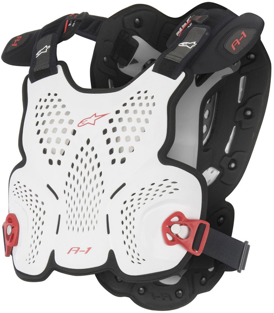 Alpinestars A-1 Protektorenweste 2016- schwarz-weiss- Grsse M L- schwarz-weiss- Grsse M L Motorrad