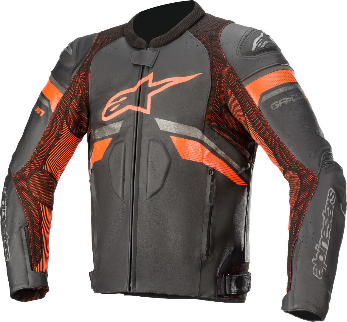 Alpinestars GP Plus R V3 Rideknit Motorrad Lederjacke- schwarz-orange- Grsse 48- schwarz-orange- Grsse 48 Motorrad