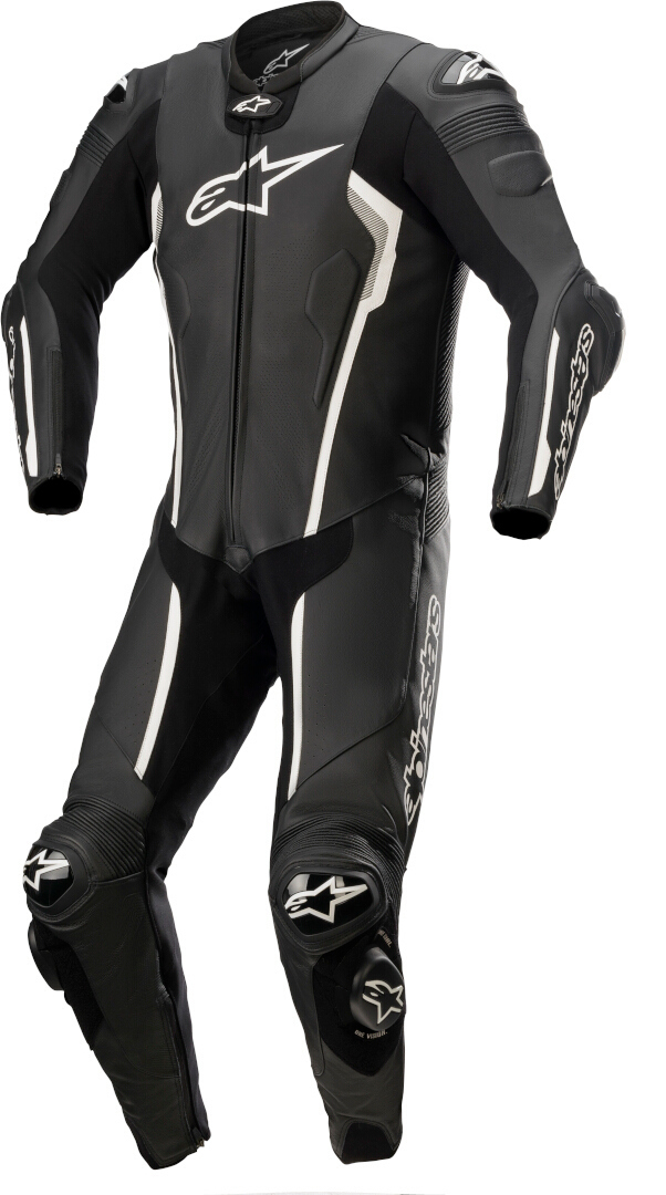 Alpinestars Missile V2 1-Teiler Motorrad Lederkombi- schwarz-weiss- Grsse 48- schwarz-weiss- Grsse 48 Motorrad