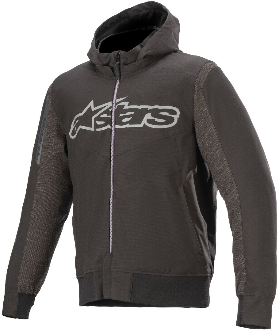 Alpinestars Rhod Windstopper Motorrad Hoodie- schwarz-grau- Grsse M- schwarz-grau- Grsse M Motorrad
