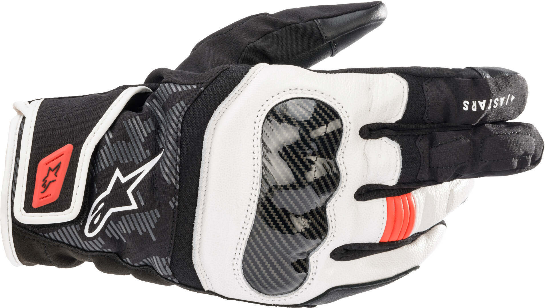 Alpinestars SMX Z Drystar Motorradhandschuhe- schwarz-weiss-rot- Grsse 2XL- schwarz-weiss-rot- Grsse 2XL Motorrad