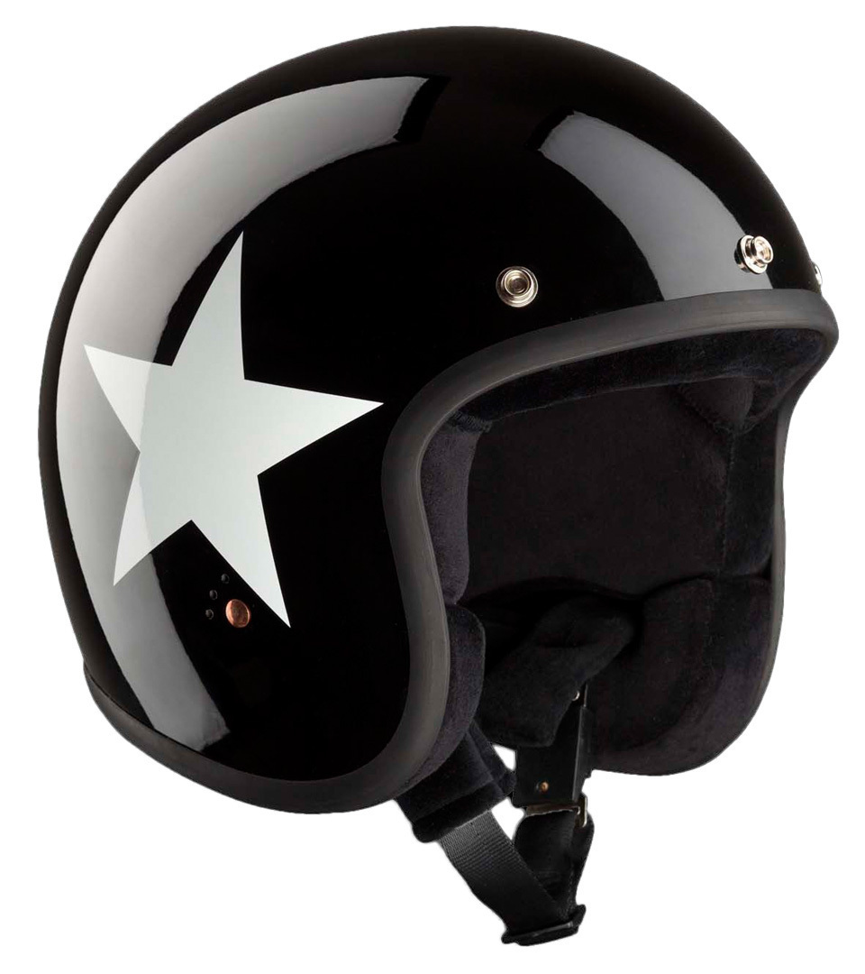 Bandit ECE Jet Star Jethelm- schwarz-weiss- Grsse XS- schwarz-weiss- Grsse XS Motorrad