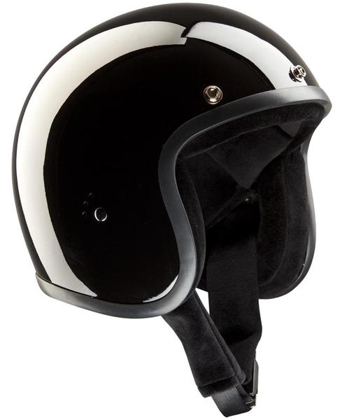 Bandit Jet Schwarz Glnzend Jethelm- Grsse XS- schwarz- Grsse XS Motorrad