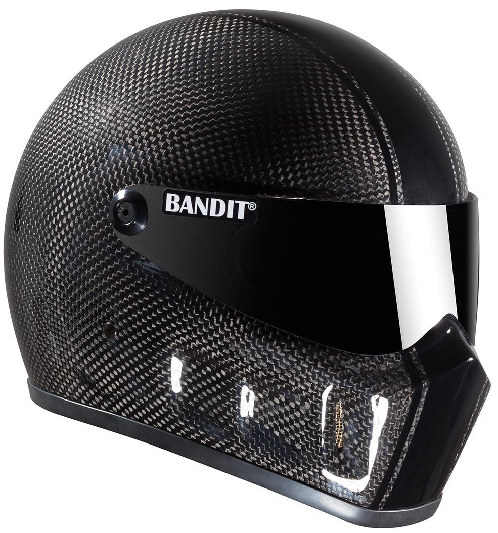 Bandit Super Street 2 Carbon Race Motorradhelm- Grsse XS- carbon- Grsse XS Motorrad