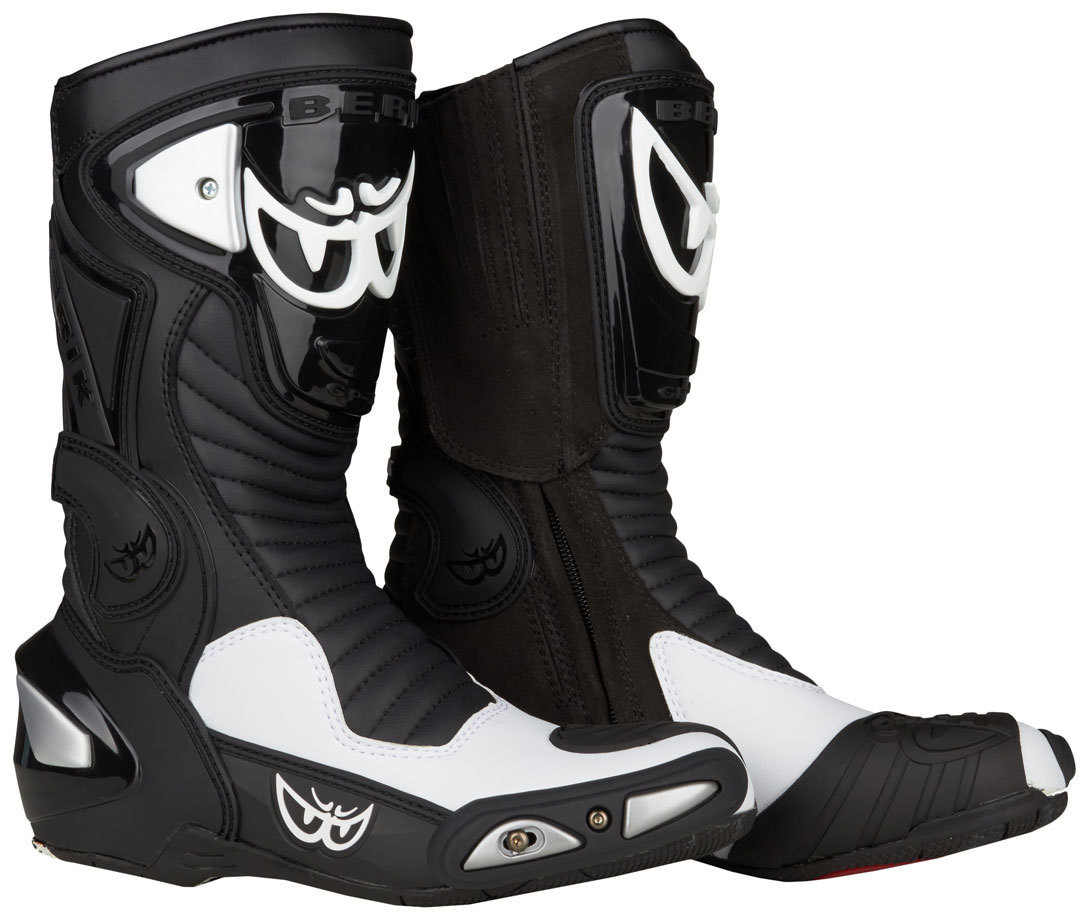 Berik Race-X Motorradstiefel- schwarz-weiss- Grsse 41- schwarz-weiss- Grsse 41 Motorrad