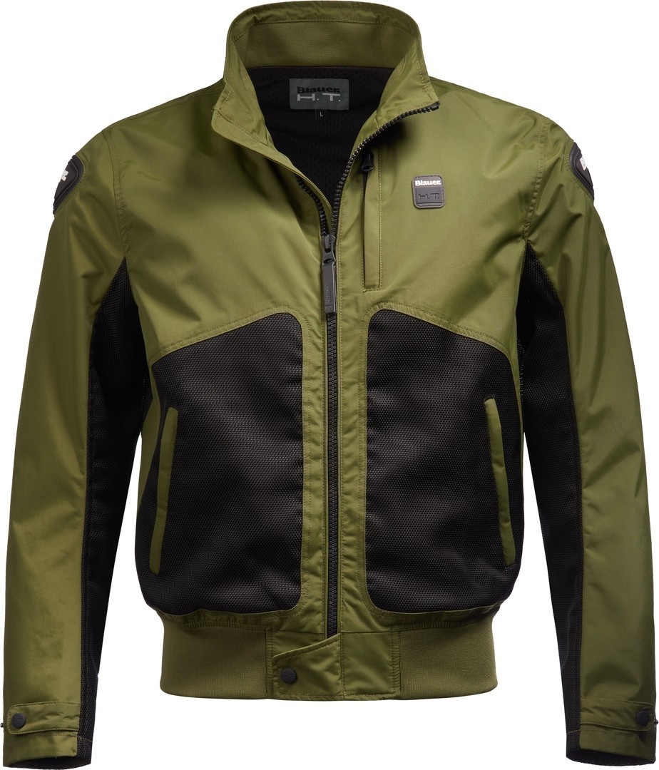 Blauer Thor Air perforierte Motorrad Textiljacke- schwarz-grn- Grsse L- schwarz-grn- Grsse L Motorrad