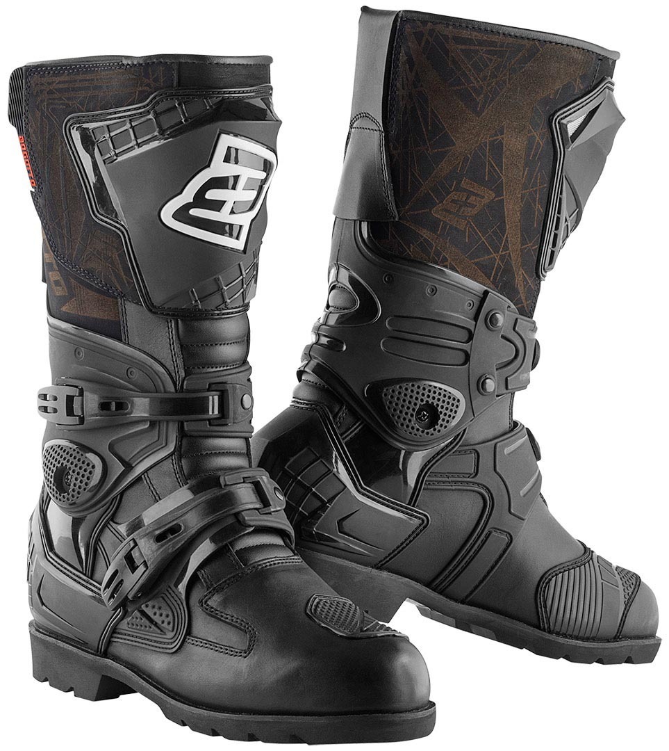 Bogotto Montevideo wasserdichte Motorradstiefel- schwarz- Grsse 39- schwarz- Grsse 39 Motorrad