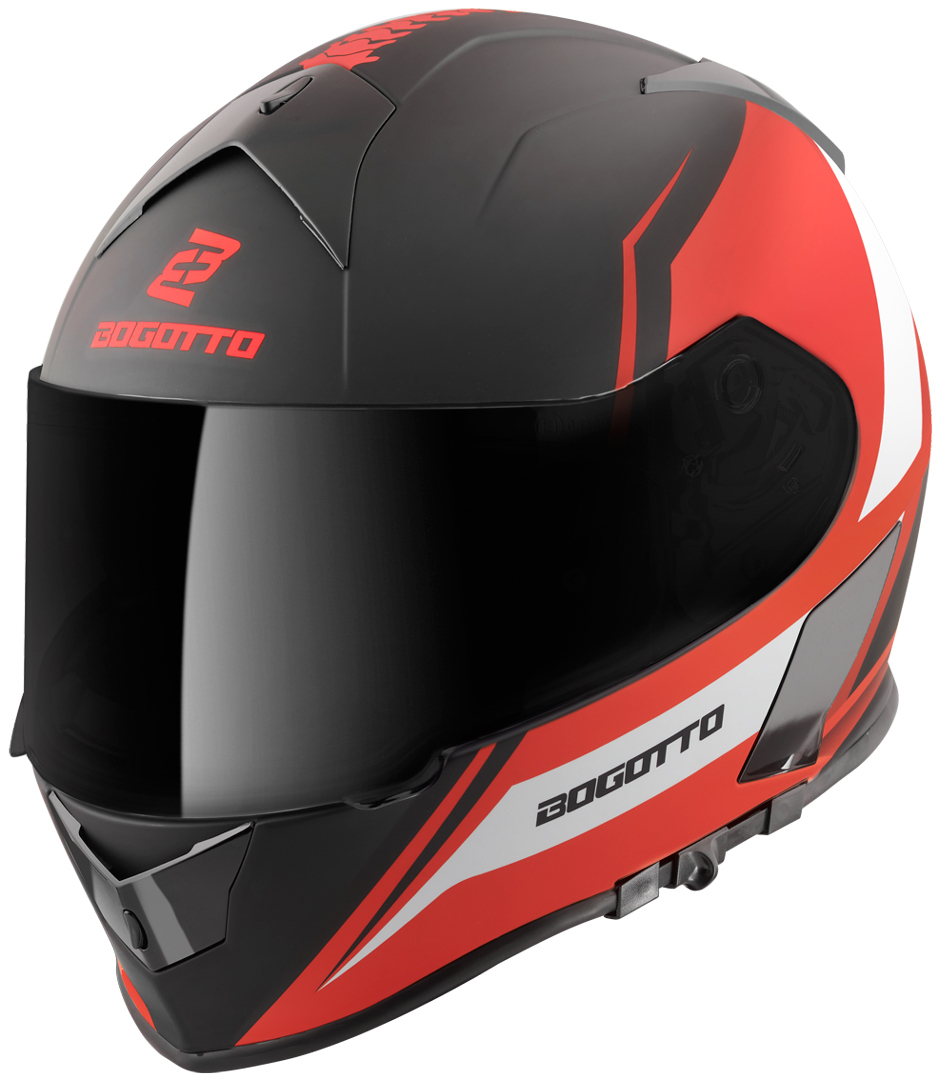Bogotto V126 G-Evo Helm- schwarz-rot- Grsse XS- schwarz-rot- Grsse XS Motorrad