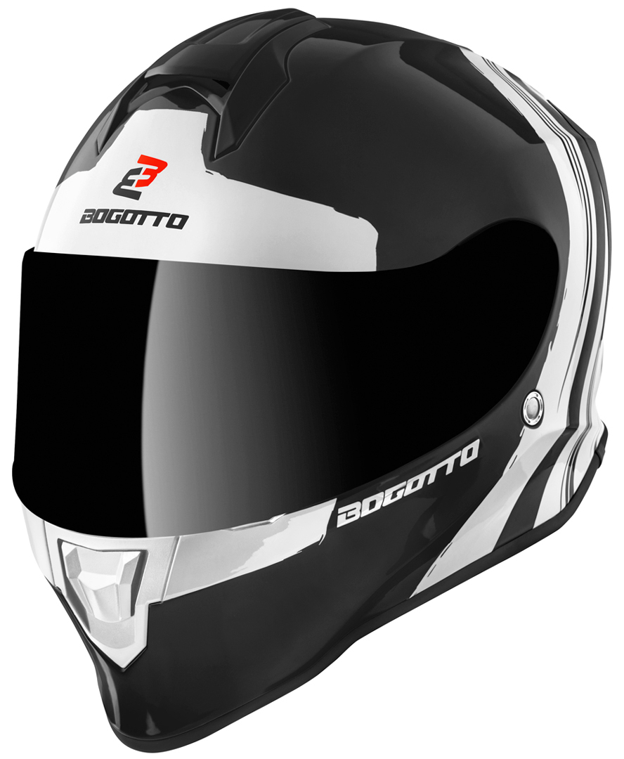 Bogotto V151 Wild-Ride Helm- schwarz-weiss- Grsse XS- schwarz-weiss- Grsse XS Motorrad