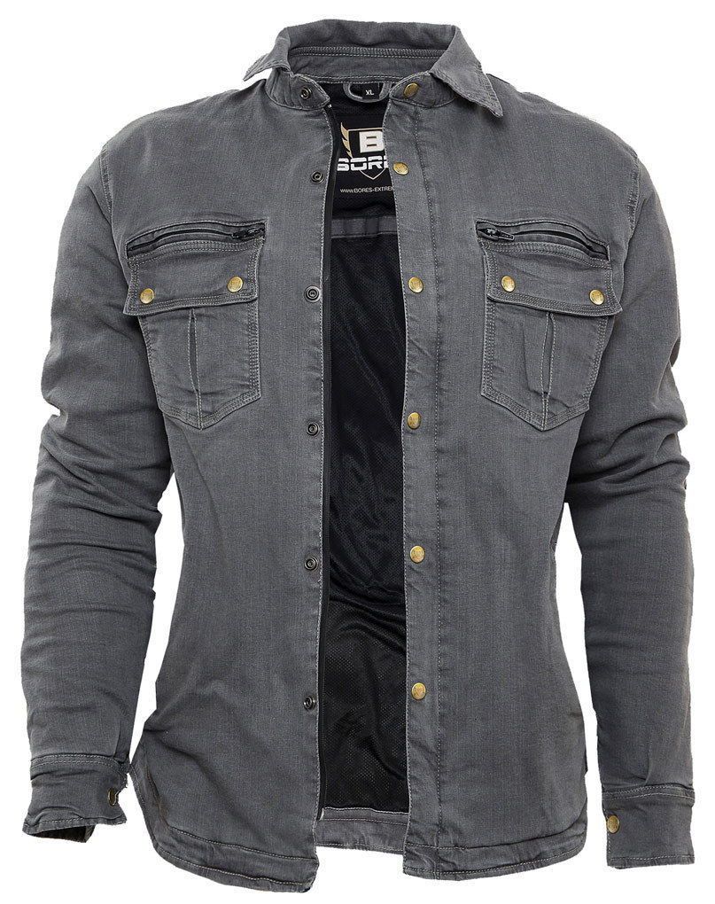 Bores Driver Damen Motorrad Hemd- grau- Grsse S- grau- Grsse S Motorrad