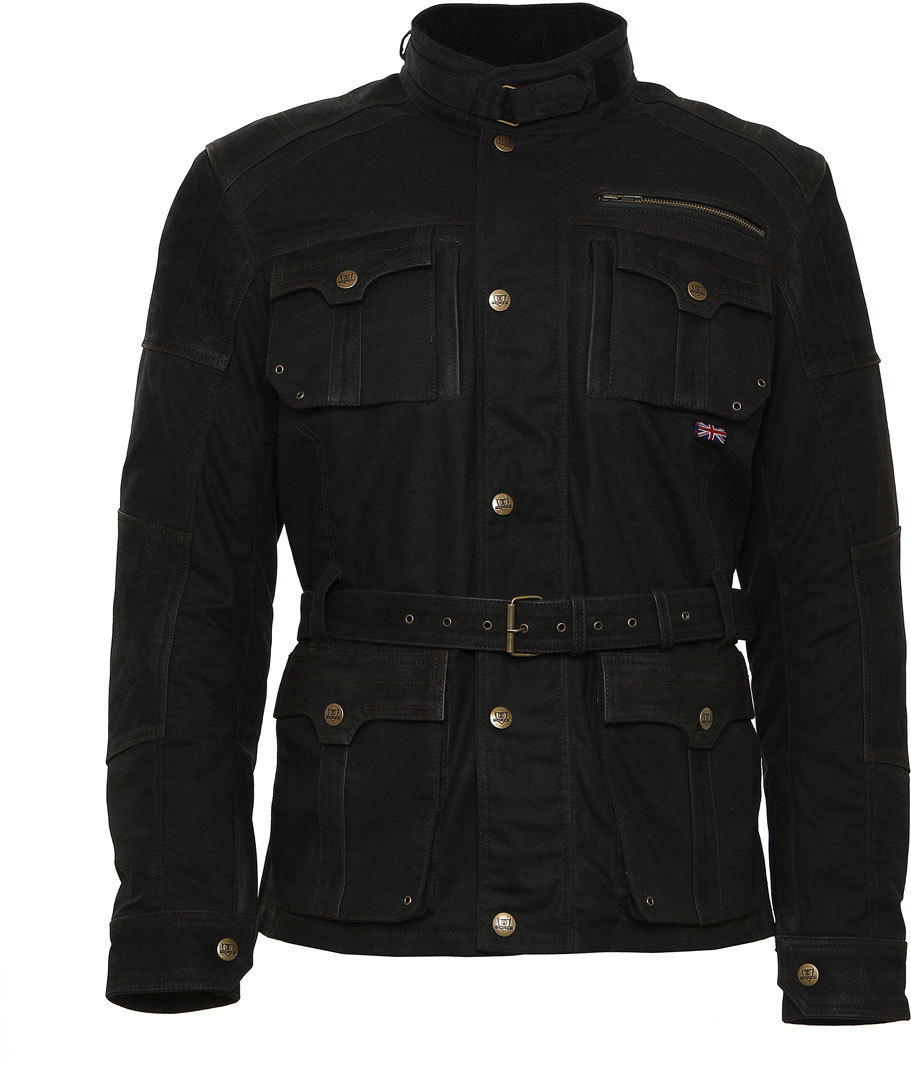 Bores Gregory Motorrad Wachsjacke- schwarz- Grsse S- schwarz- Grsse S Motorrad