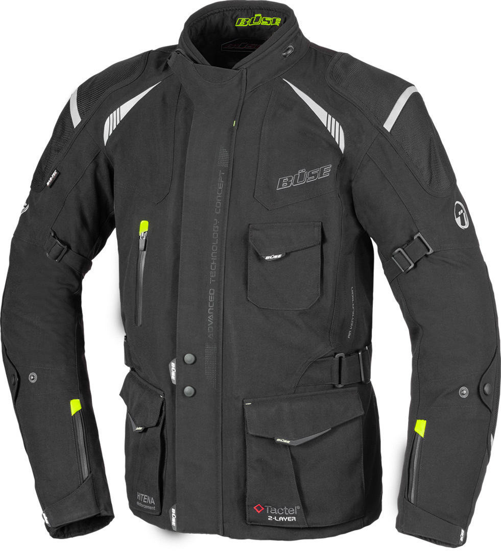 Bse Grado Motorrad Textiljacke- schwarz- Grsse 48- schwarz- Grsse 48 Motorrad