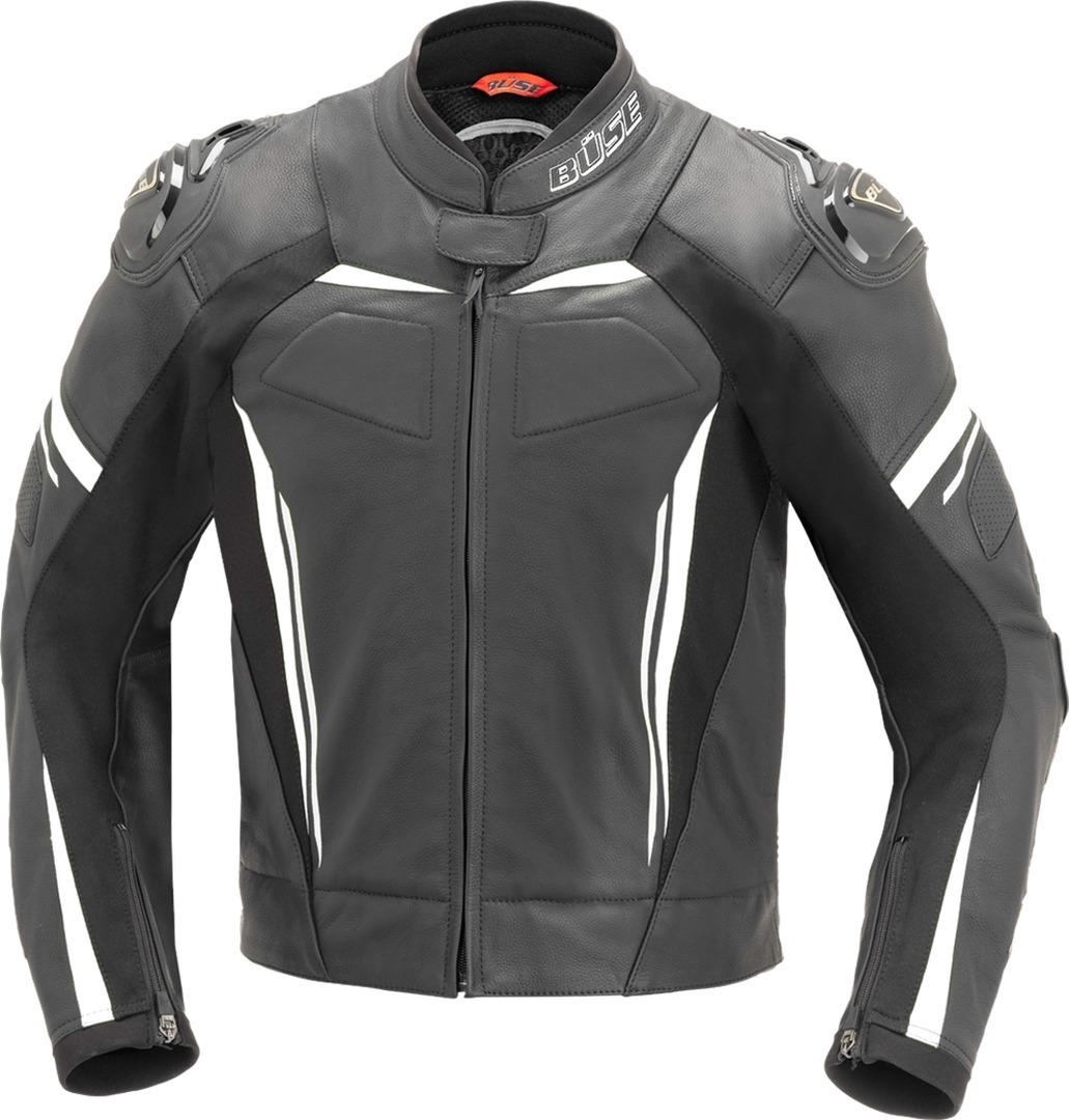Bse Imola Motorrad Lederjacke- schwarz-weiss- Grsse 46- schwarz-weiss- Grsse 46 Motorrad