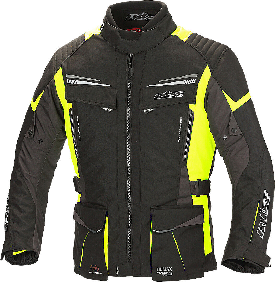 Bse Lago Pro Motorrad Textiljacke- schwarz-gelb- Grsse S- schwarz-gelb- Grsse S Motorrad