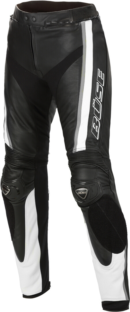 B�se Mille Motorrad Lederhose- schwarz-weiss- Gr�sse 24- schwarz-weiss- Gr�sse 24 Motorrad