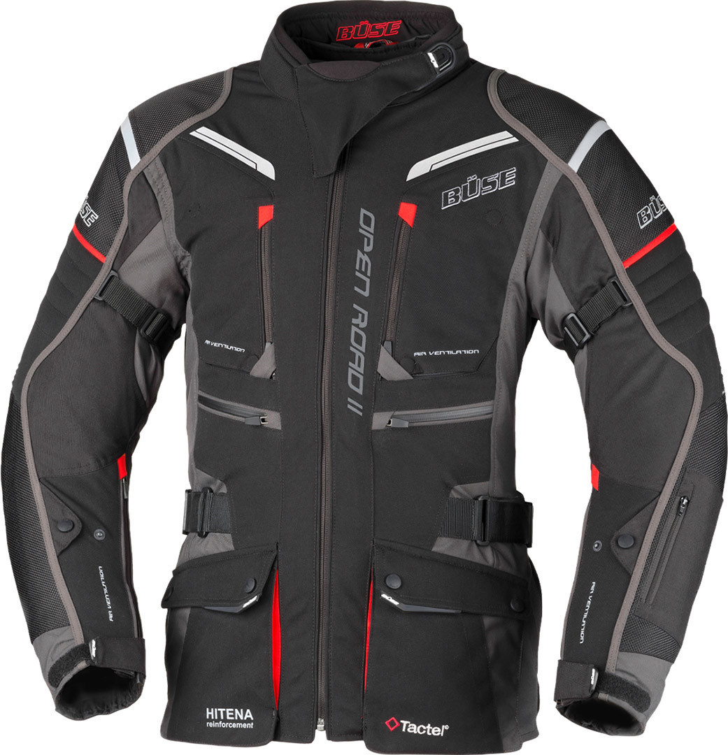 Bse Open Road II Damen Motorrad Textiljacke- schwarz- Grsse 38- schwarz- Grsse 38 Motorrad