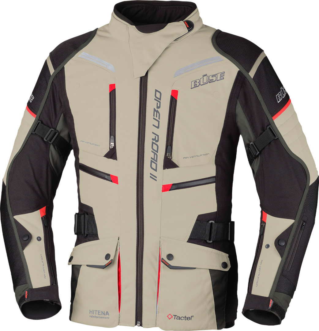 Bse Open Road II Motorrad Textiljacke- beige- Grsse 48- beige- Grsse 48 Motorrad