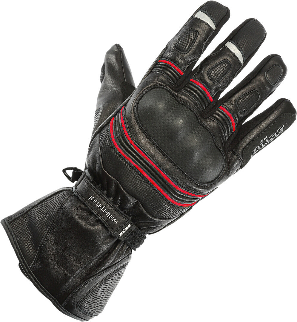 Bse Willow Wasserdichte Motorradhandschuhe- schwarz-rot- Grsse 2XL- schwarz-rot- Grsse 2XL Motorrad