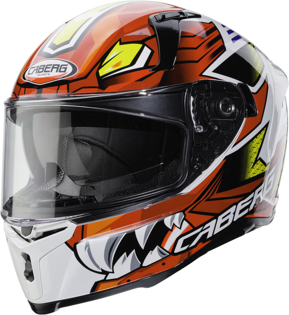 Caberg Avalon Giga Helm- weiss-rot-gelb- Grsse XS- weiss-rot-gelb- Grsse XS Motorrad