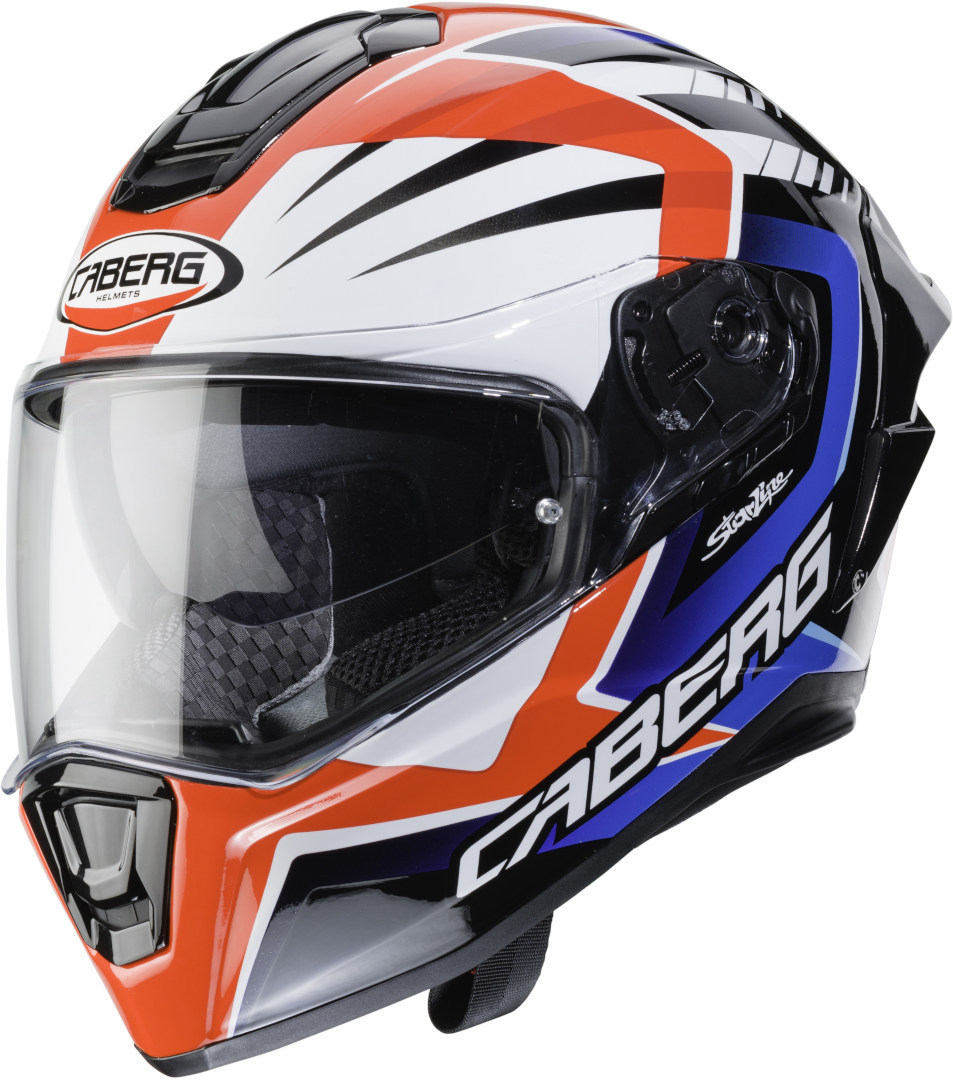 Caberg Drift Evo MR55 Helm- weiss-rot-blau- Grsse M- weiss-rot-blau- Grsse M Motorrad