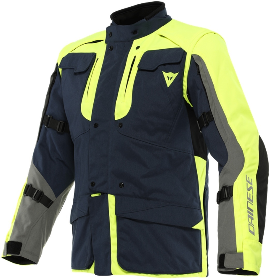 Dainese Alligator Tex Motorrad Textiljacke- blau-gelb- Grsse 46- blau-gelb- Grsse 46 Motorrad