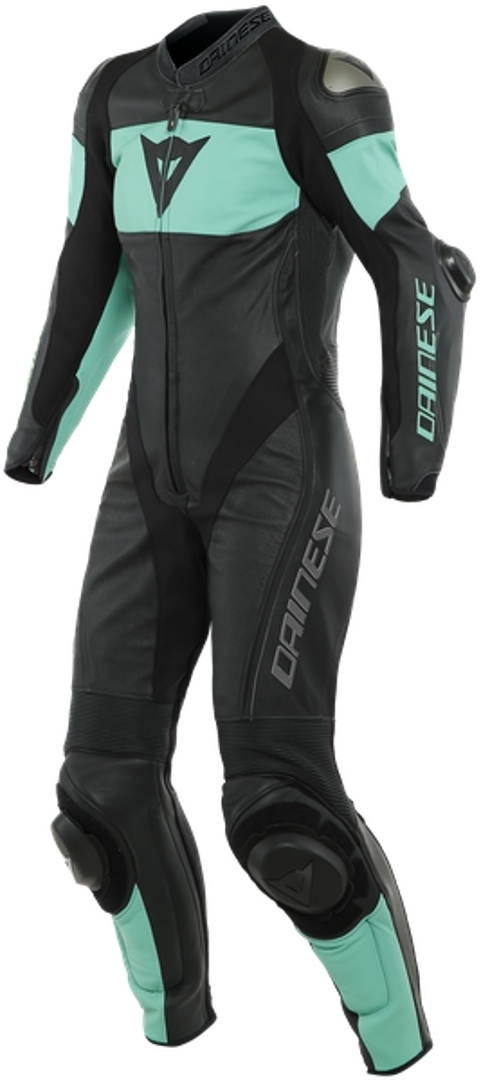 Dainese Imatra 1-Teiler Perforierte Damen Motorrad Lederkombi- schwarz-grn- Grsse 40- schwarz-grn- Grsse 40 Motorrad