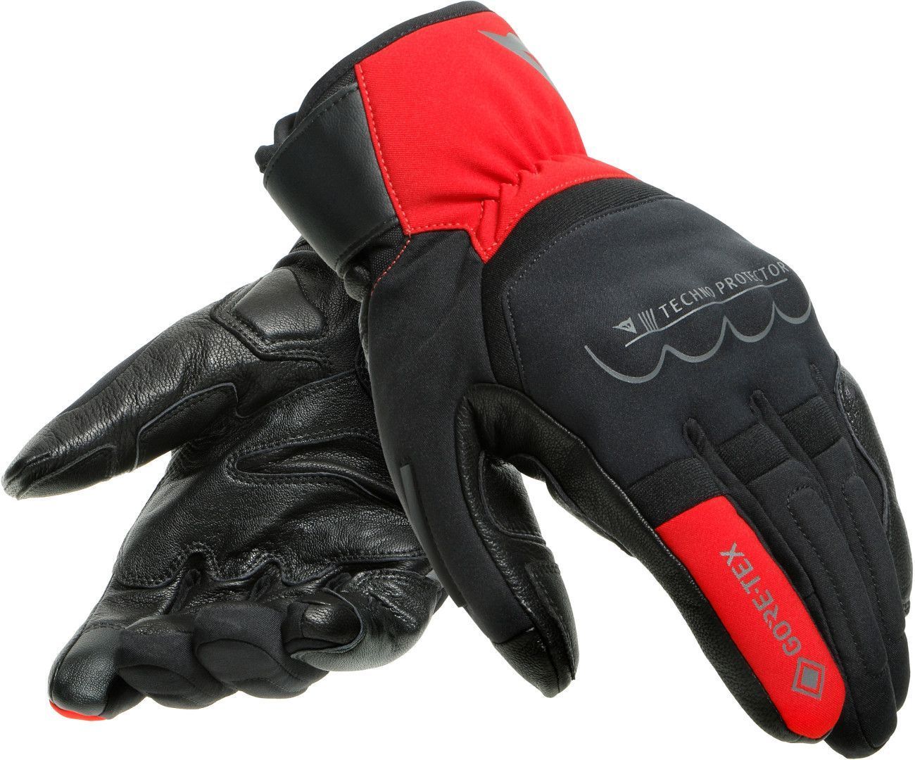 Dainese Thunder Gore-Tex wasserdichte Motorradhandschuhe- schwarz-rot- Grsse XS- schwarz-rot- Grsse XS Motorrad
