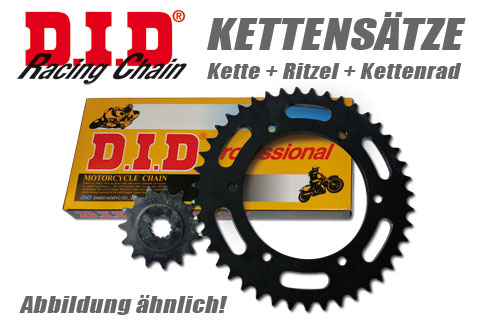 DID Kette und ESJOT Rder VX2-Kettensatz DT 250 MX 77-82- schwarz- schwarz Motorrad