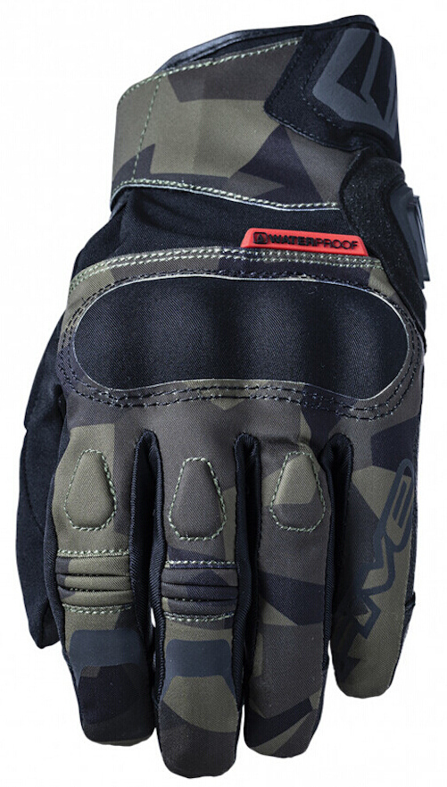 Five Boxer WP Wasserdichte Motorradhandschuhe- schwarz-grn- Grsse M- schwarz-grn- Grsse M Motorrad