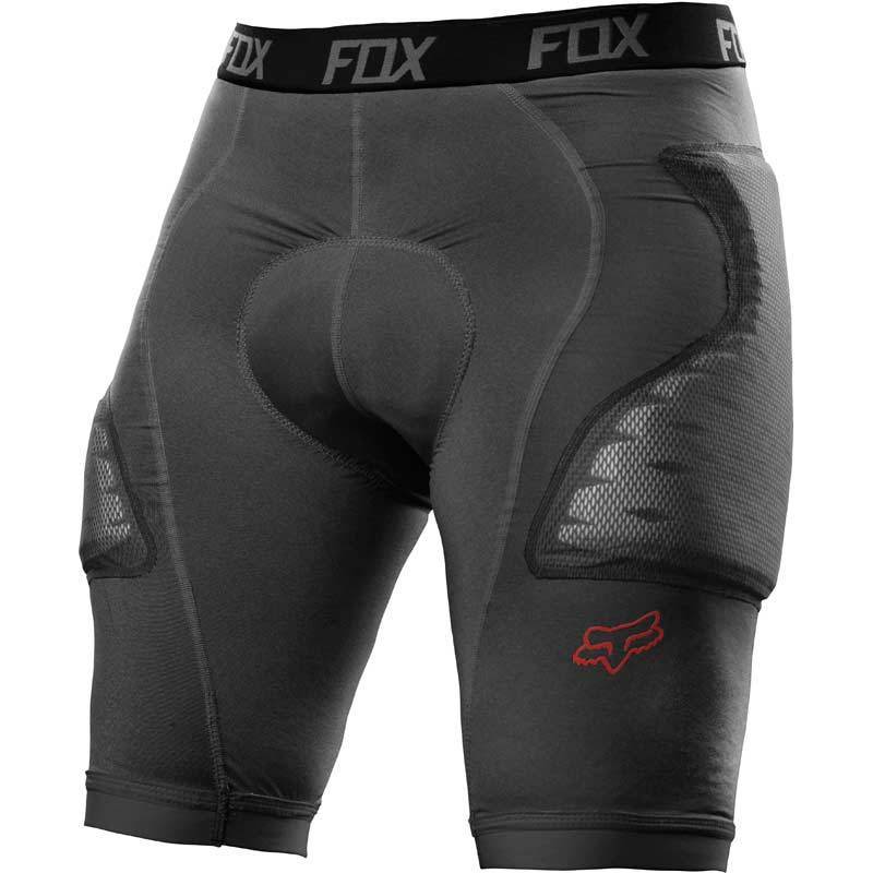 FOX Titan Race Protektorenshorts- schwarz-grau- Grsse S- schwarz-grau- Grsse S Motorrad