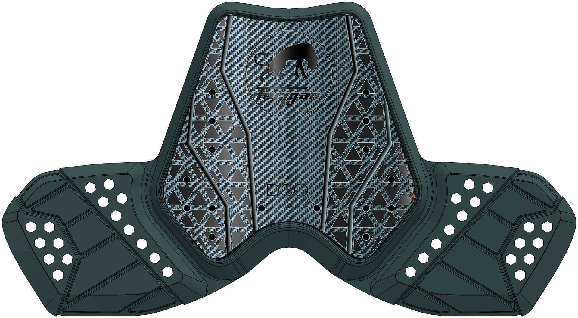 Furygan Racing D3O Brustprotektor- grau- grau Motorrad