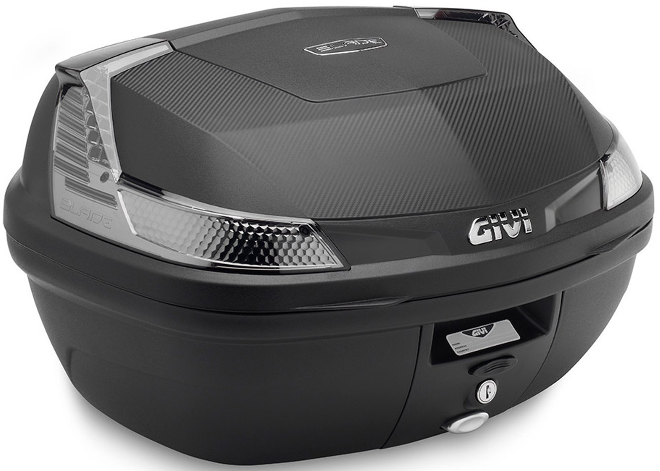 GIVI B47 Blade Tech Monolock Topcase mit Platte- schwarz- Grsse 41-50l- schwarz- Grsse 41-50l Motorrad