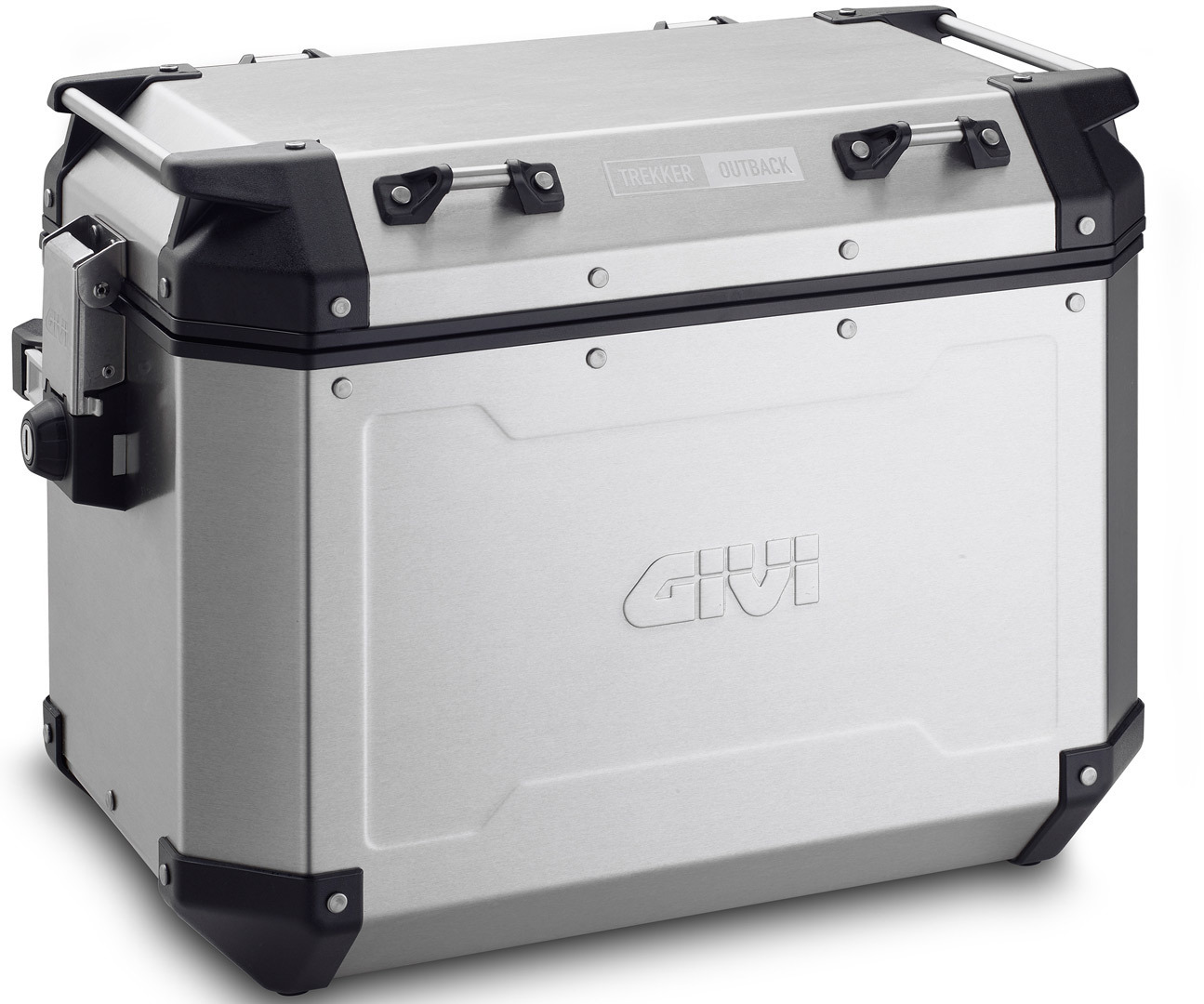 GIVI Trekker Outback 48 Aluminium Seitenkoffer- grau-silber- Grsse 41-50l- grau-silber- Grsse 41-50l Motorrad