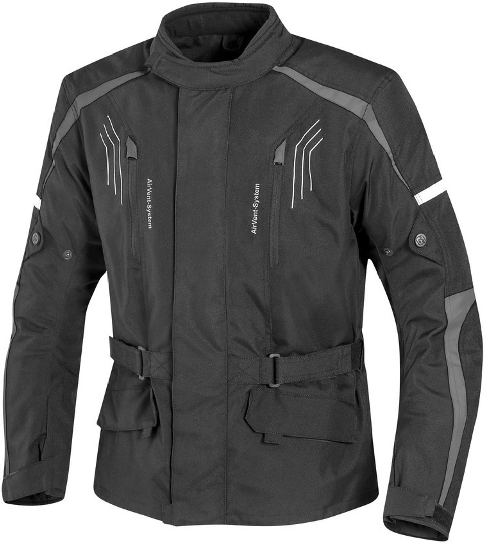 GMS Dayton Motorrad Textiljacke- schwarz-grau- Grsse 5XL- schwarz-grau- Grsse 5XL Motorrad