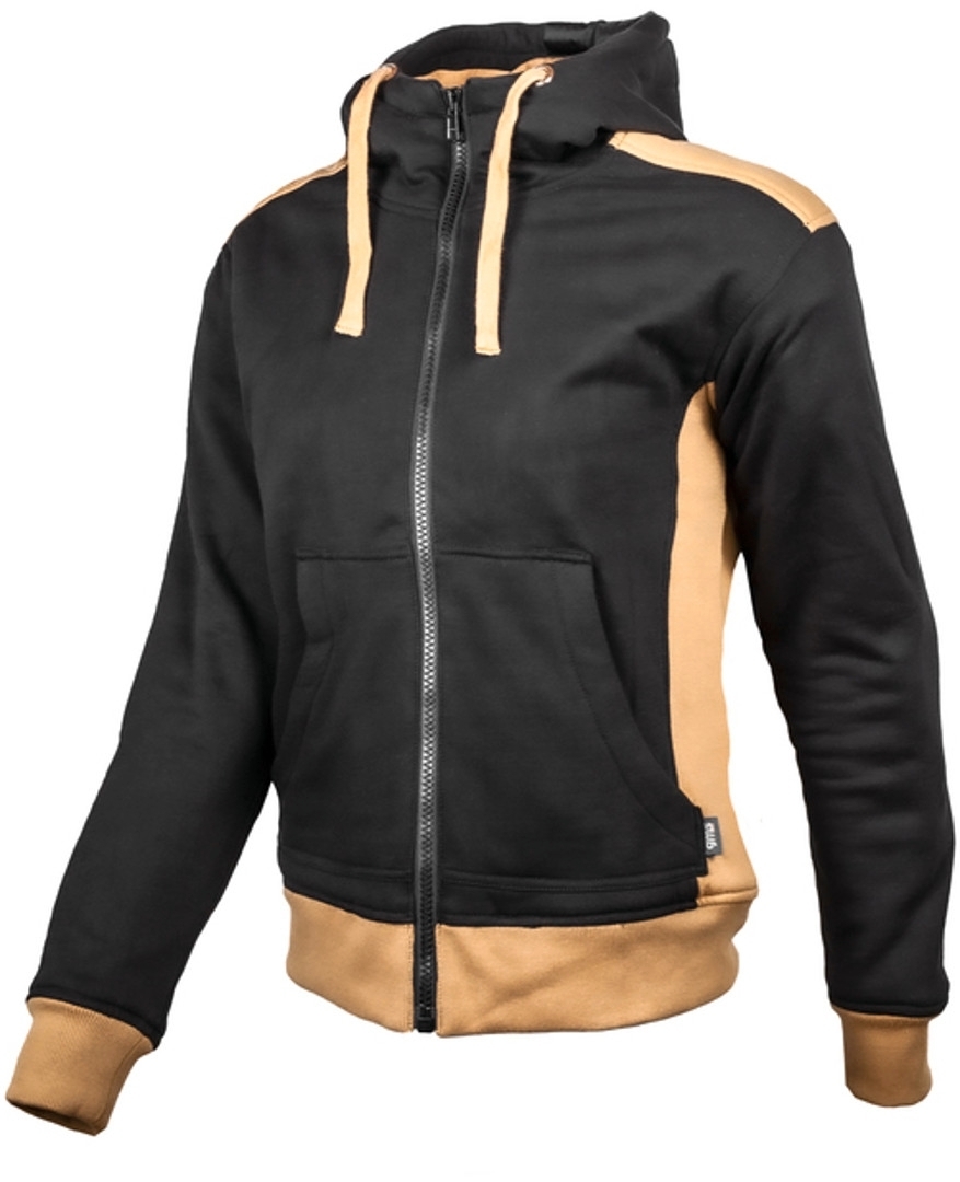 GMS Panda Damen Motorrad Hoodie- schwarz-braun- Grsse M- schwarz-braun- Grsse M Motorrad