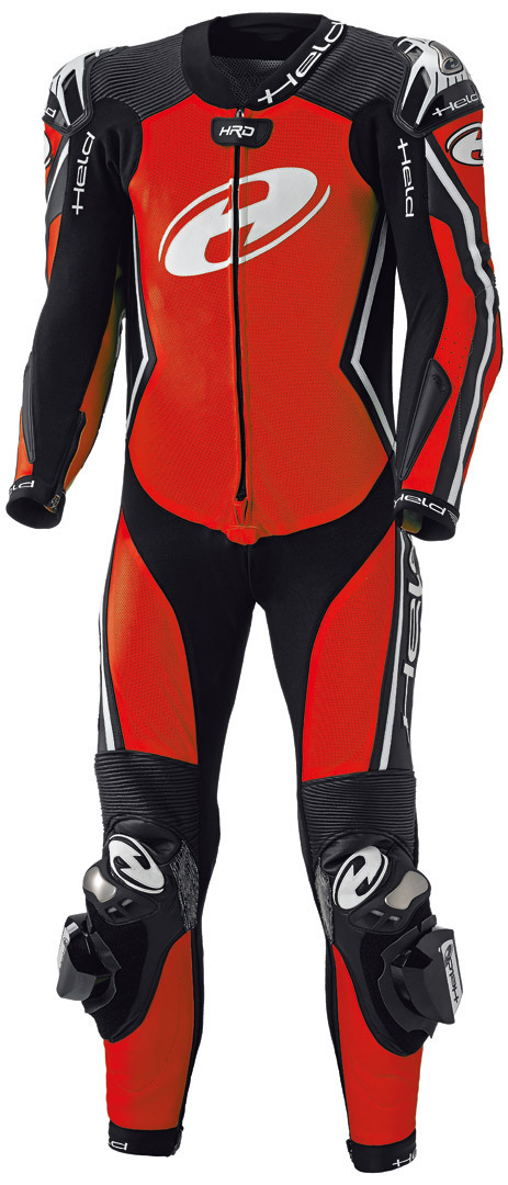 Held Full Speed 1-Teiler Motorrad Lederkombi- schwarz-rot- Grsse 48- schwarz-rot- Grsse 48 Motorrad