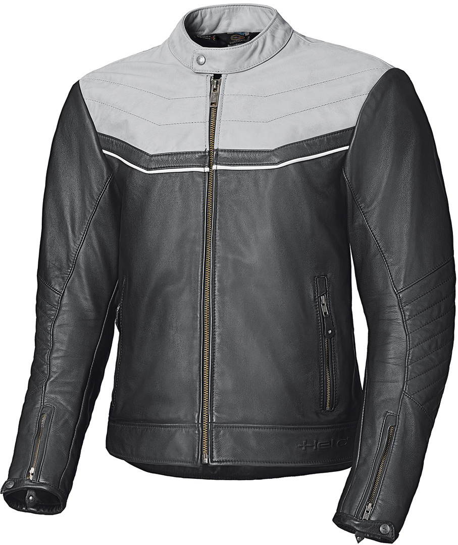 Held Heyden Motorrad Lederjacke- schwarz-grau- Grsse 48- schwarz-grau- Grsse 48 Motorrad