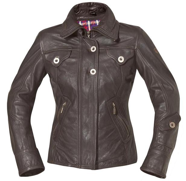 Held Shina Damen Lederjacke- braun- Grsse 36- braun- Grsse 36 Motorrad