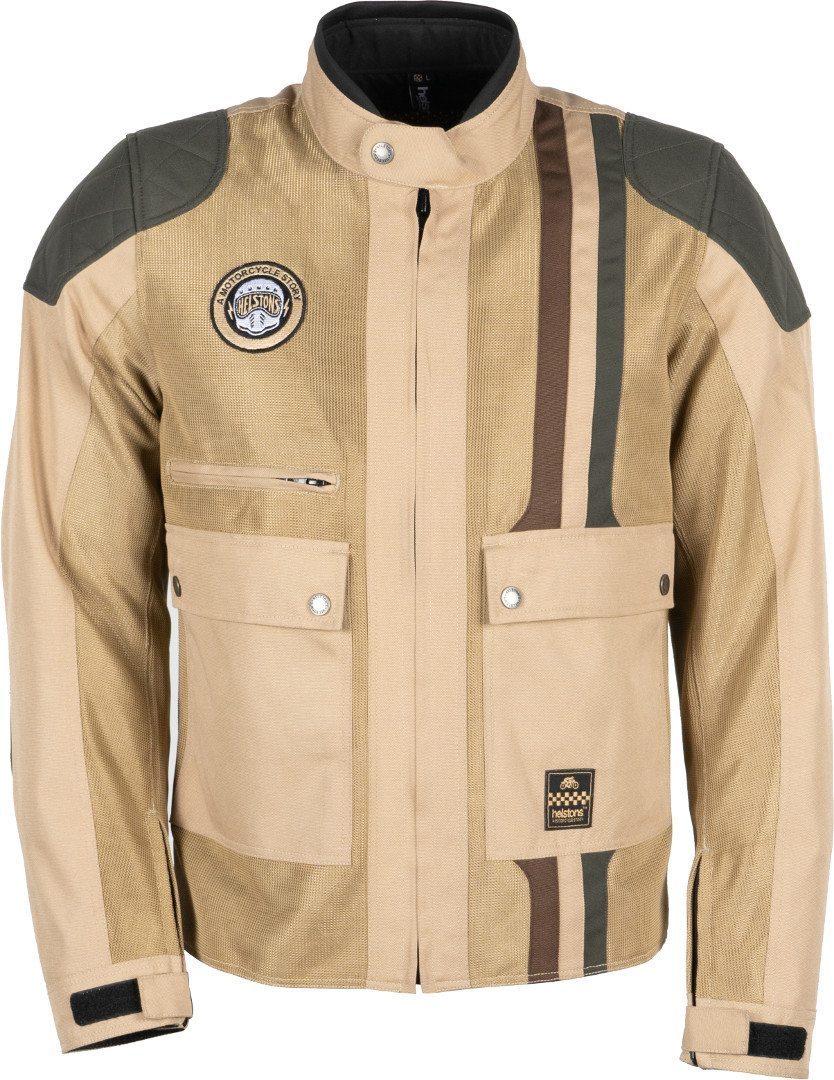 Helstons Hamilton Mesh Motorrad Textiljacke- beige- Grsse M- beige- Grsse M Motorrad