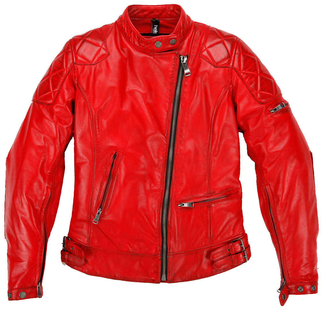 Helstons KS70 Damen Lederjacke- rot- Grsse S- rot- Grsse S Motorrad