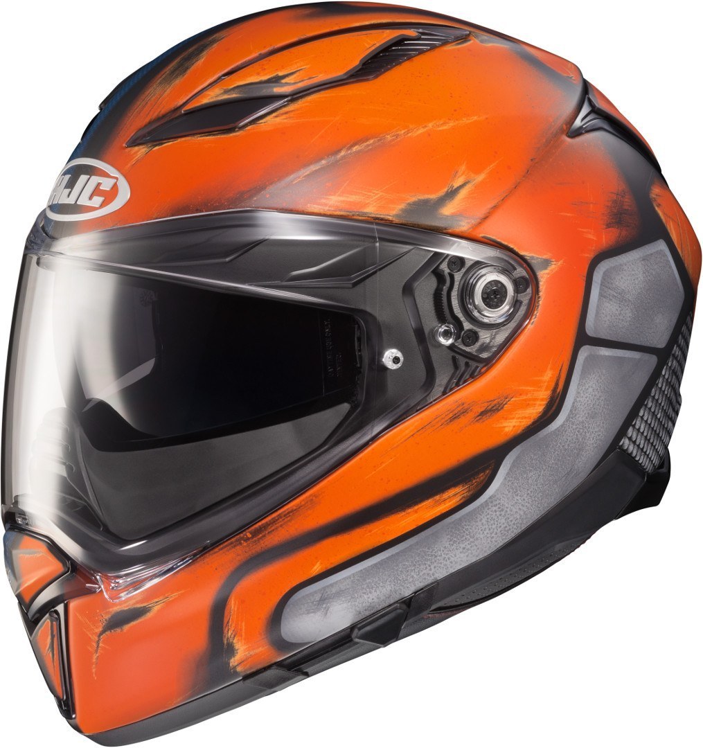 HJC F70 Death Stroke Helm- blau-orange- Grsse XS- blau-orange- Grsse XS Motorrad