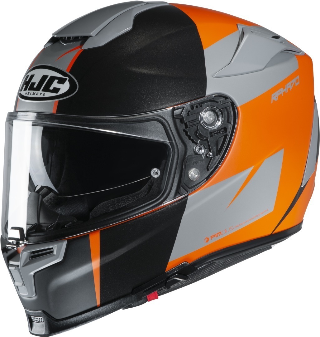 HJC RPHA 70 Terika Helm- schwarz-orange- Grsse XS 54 55- schwarz-orange- Grsse XS 54 55 Motorrad