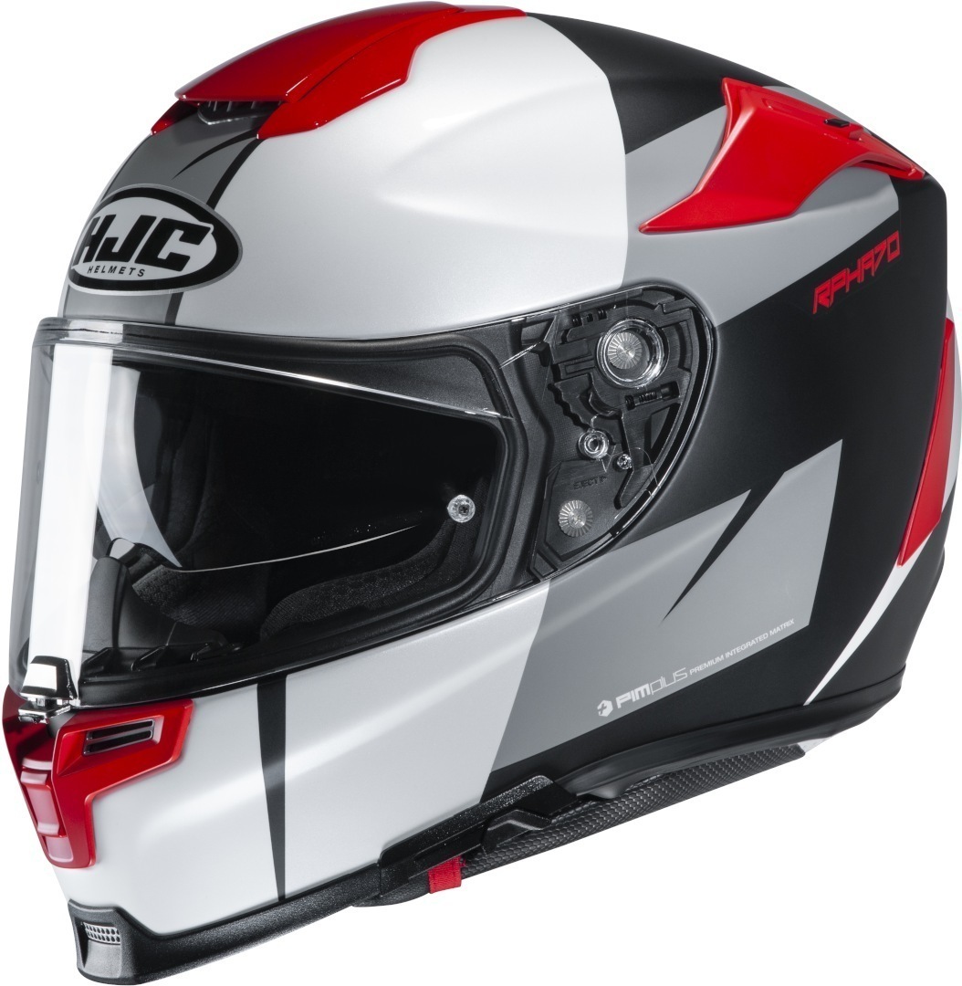 HJC RPHA 70 Terika Helm- weiss-rot-silber- Grsse XS 54 55- weiss-rot-silber- Grsse XS 54 55 Motorrad