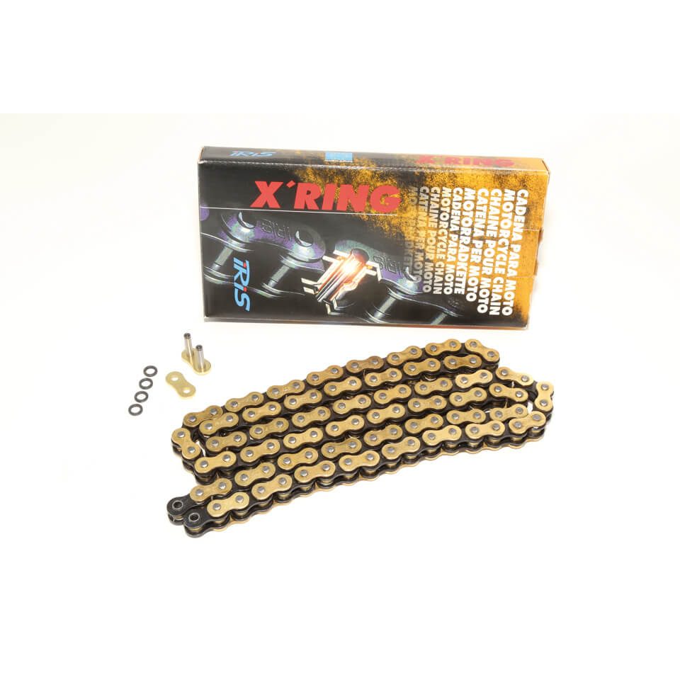 IRIS Kette 530XR GundB 106 Glieder- schwarz-gold- schwarz-gold Motorrad