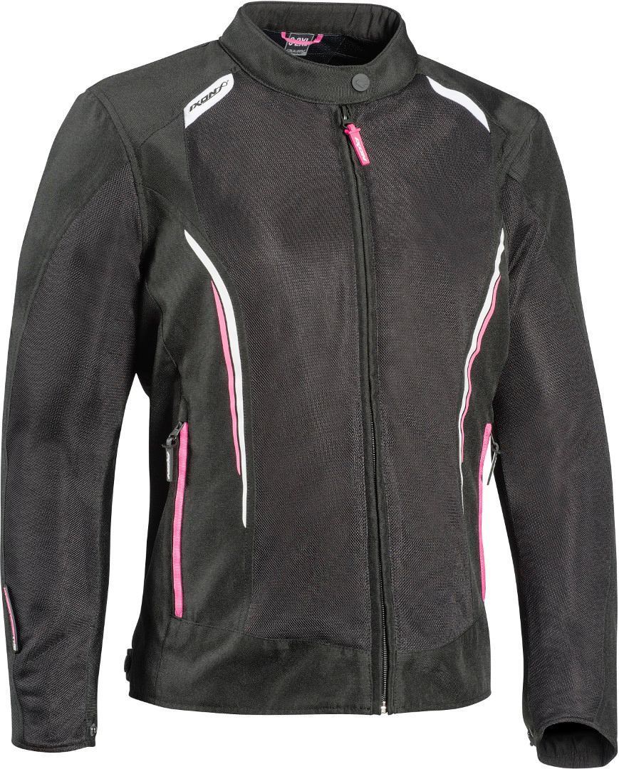 Ixon Cool Air-C Damen Motorrad Textiljacke- schwarz-weiss-pink- Grsse 2XL- schwarz-weiss-pink- Grsse 2XL Motorrad
